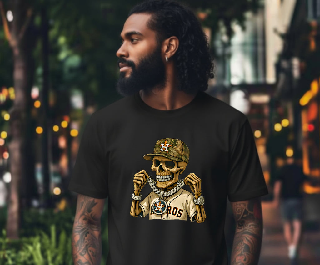 Distressed TX Longhorn Skull – Texas DTF Transfer