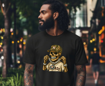 Distressed TX Longhorn Skull – Texas DTF Transfer