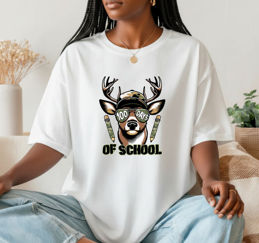 100 Days Smarter Deer Hunting – 100 Days of School DTF Transfer