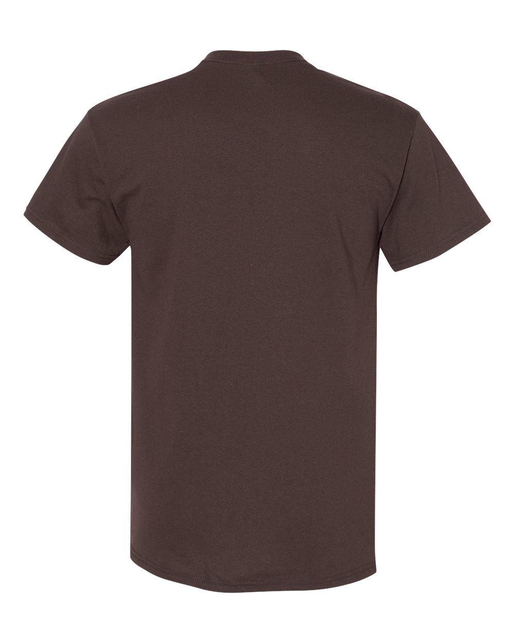 Gildan 5000 Unisex Heavy Cotton™ T-Shirt - Dark Chocolate - Back View