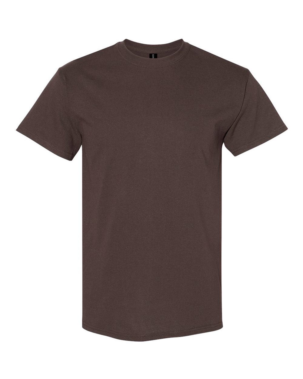 Gildan 5000 Unisex Heavy Cotton™ T-Shirt - Dark Chocolate - Front View