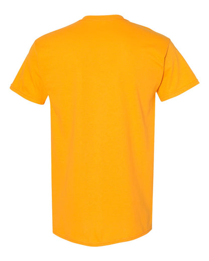 Gildan 5000 Unisex Heavy Cotton™ T-Shirt - Gold - Back View