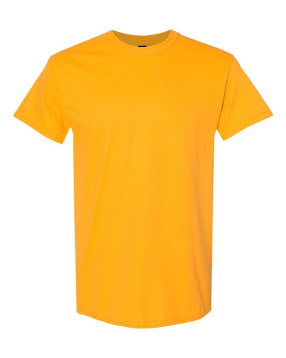 Gildan 5000 Unisex Heavy Cotton™ T-Shirt - Gold - Front View