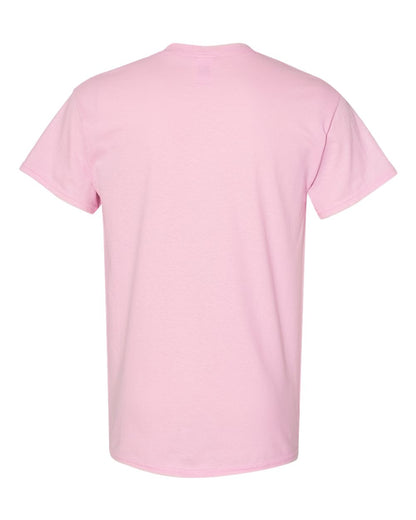 Gildan 5000 Unisex Heavy Cotton™ T-Shirt - Light Pink - Back View