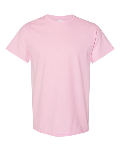 Gildan 5000 Unisex Heavy Cotton™ T-Shirt - Light Pink - Front View
