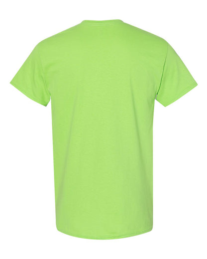 Gildan 5000 Unisex Heavy Cotton™ T-Shirt - Lime - Back View