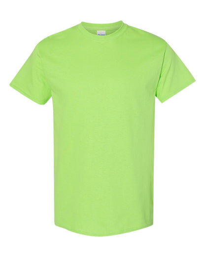 Gildan 5000 Unisex Heavy Cotton™ T-Shirt - Lime - Front View