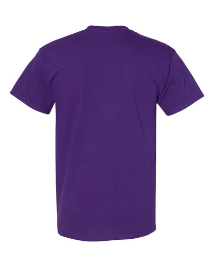 Gildan 5000 Unisex Heavy Cotton™ T-Shirt - Purple - Back View
