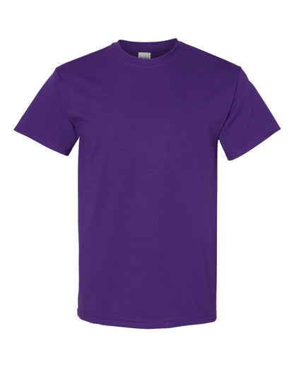 Gildan 5000 Unisex Heavy Cotton™ T-Shirt - Purple - Front View