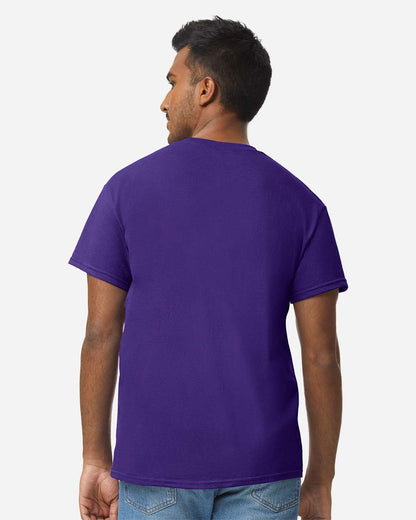 Gildan 5000 Unisex Heavy Cotton™ T-Shirt - Purple - On Model Back