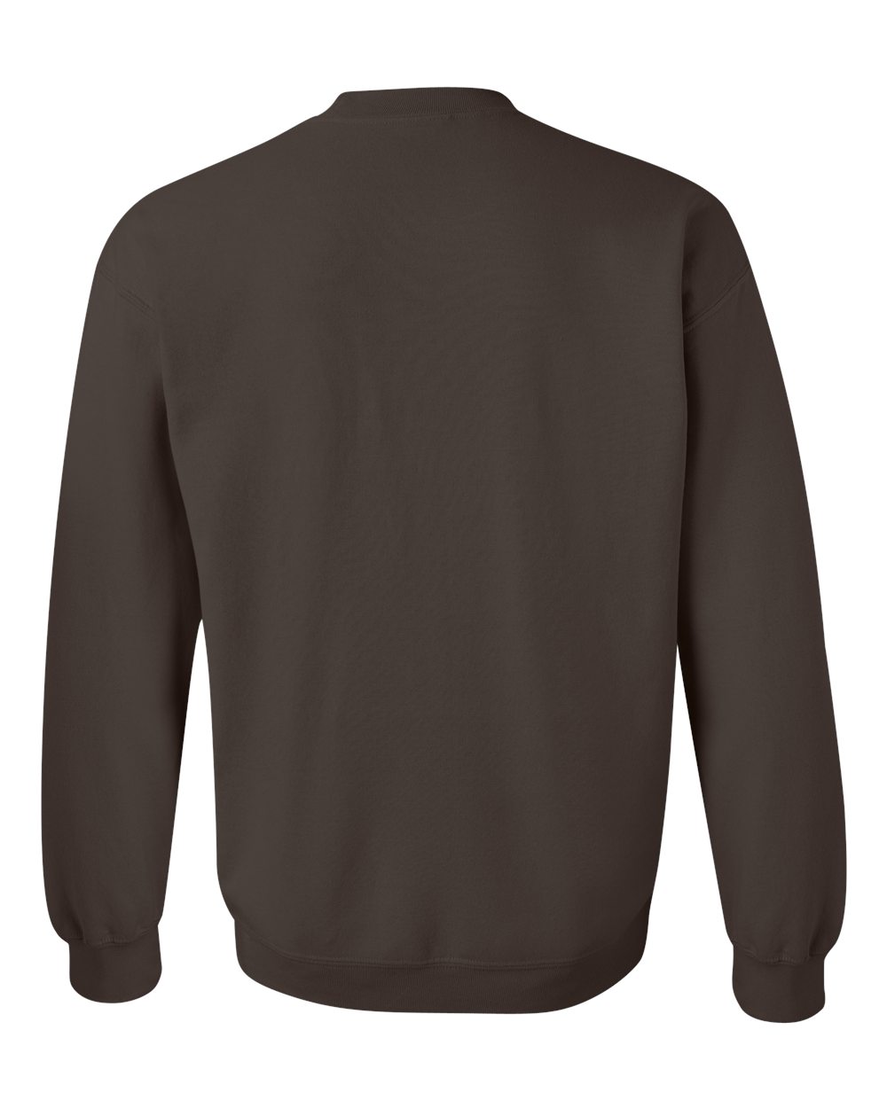 Gildan 18000 Unisex Heavy Blend™ Crewneck Sweatshirt - Dark Chocolate - Back View