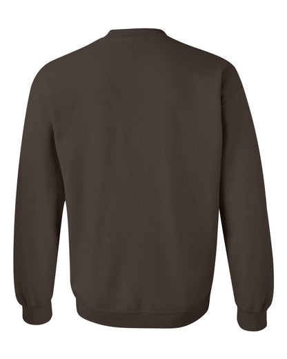 Gildan 18000 Unisex Heavy Blend™ Crewneck Sweatshirt - Dark Chocolate - Back View