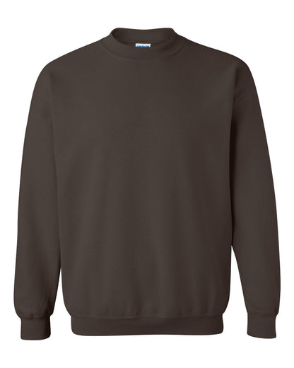 Gildan 18000 Unisex Heavy Blend™ Crewneck Sweatshirt - Dark Chocolate - Front View