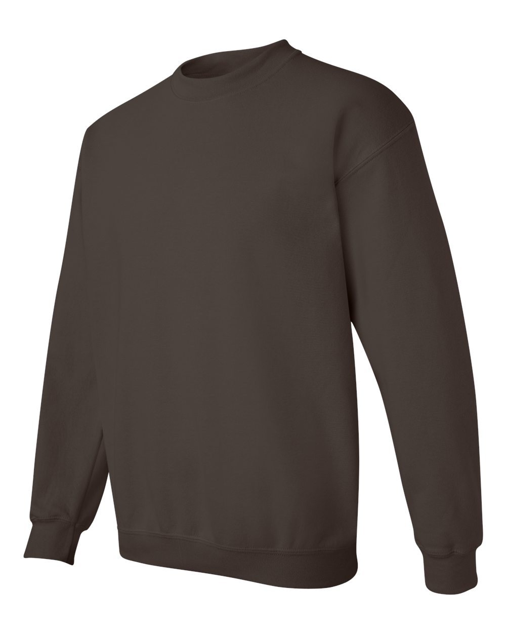 Gildan 18000 Unisex Heavy Blend™ Crewneck Sweatshirt - Dark Chocolate - Side View