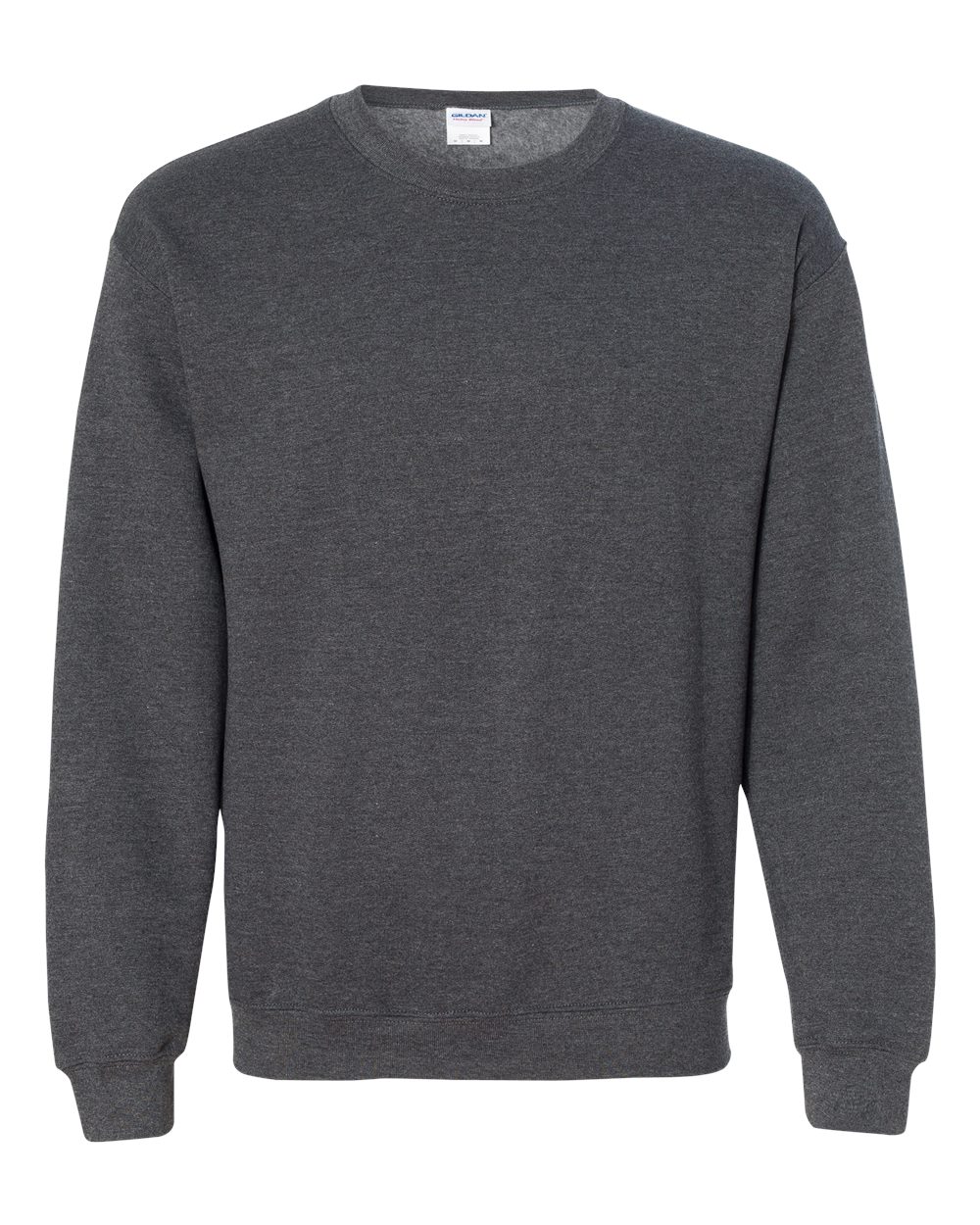 Gildan 18000 Unisex Heavy Blend™ Crewneck Sweatshirt - Dark Heather - Front View
