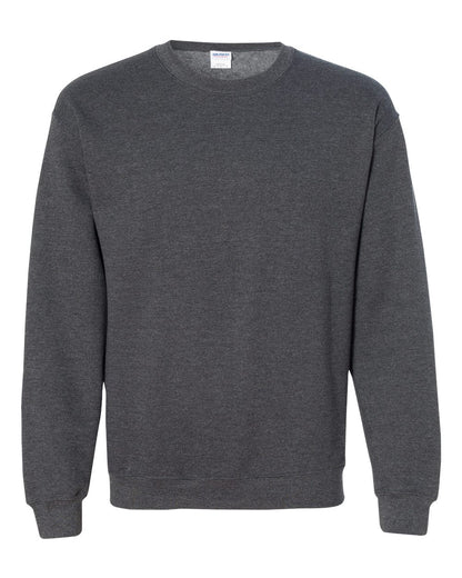Gildan 18000 Unisex Heavy Blend™ Crewneck Sweatshirt - Dark Heather - Front View