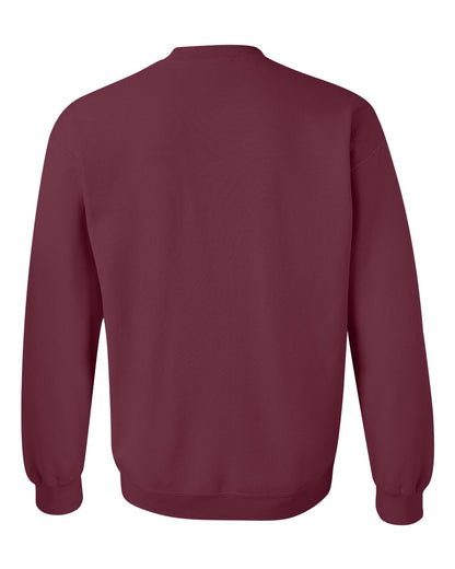 Gildan 18000 Unisex Heavy Blend™ Crewneck Sweatshirt - Maroon - Back View