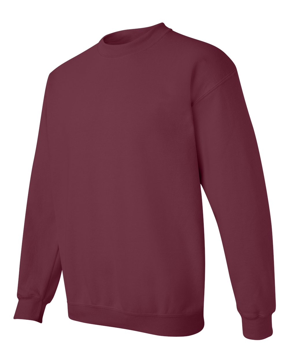 Gildan 18000 Unisex Heavy Blend™ Crewneck Sweatshirt - Maroon - Side View