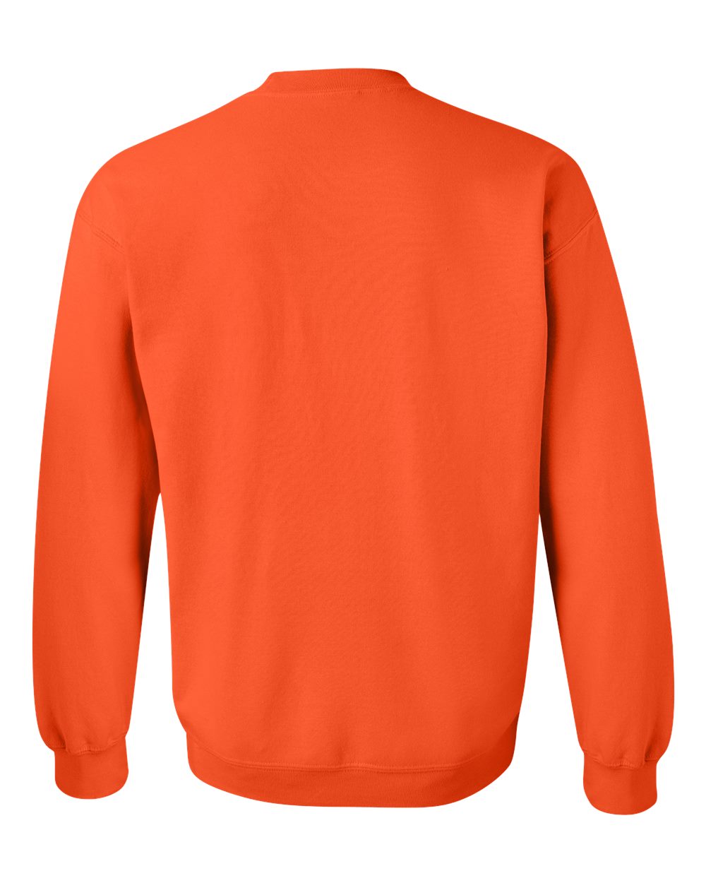 Gildan 18000 Unisex Heavy Blend™ Crewneck Sweatshirt - Orange - Back View