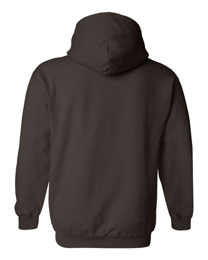 Gildan 18500 Unisex Heavy Blend™ Hooded Sweatshirt - Dark Chocolate - Back View