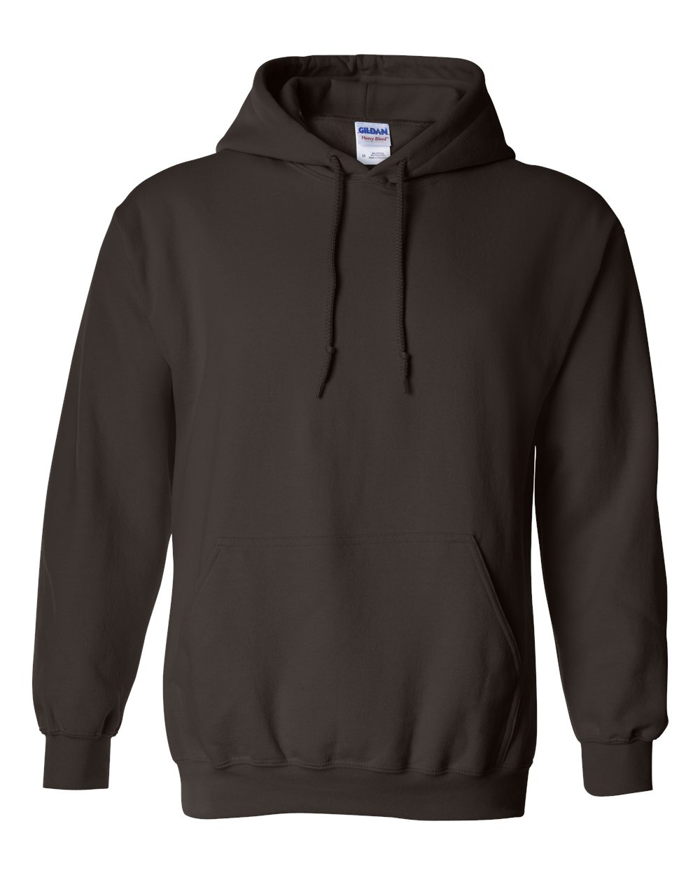 Gildan 18500 Unisex Heavy Blend™ Hooded Sweatshirt - Dark Chocolate - Front View