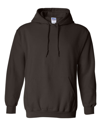 Gildan 18500 Unisex Heavy Blend™ Hooded Sweatshirt - Dark Chocolate - Front View
