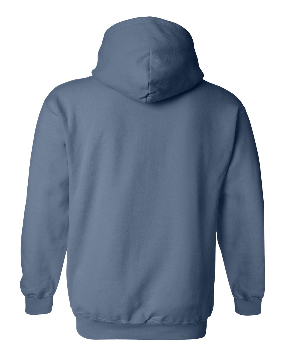 Gildan 18500 Unisex Heavy Blend™ Hooded Sweatshirt - Indigo Blue - Back View