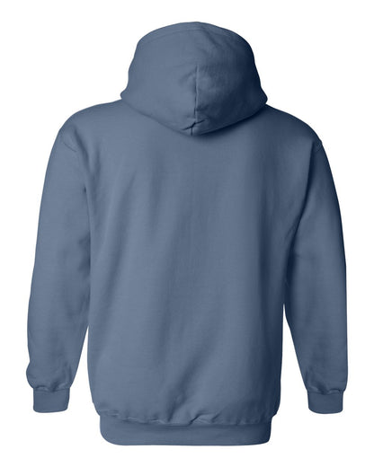 Gildan 18500 Unisex Heavy Blend™ Hooded Sweatshirt - Indigo Blue - Back View