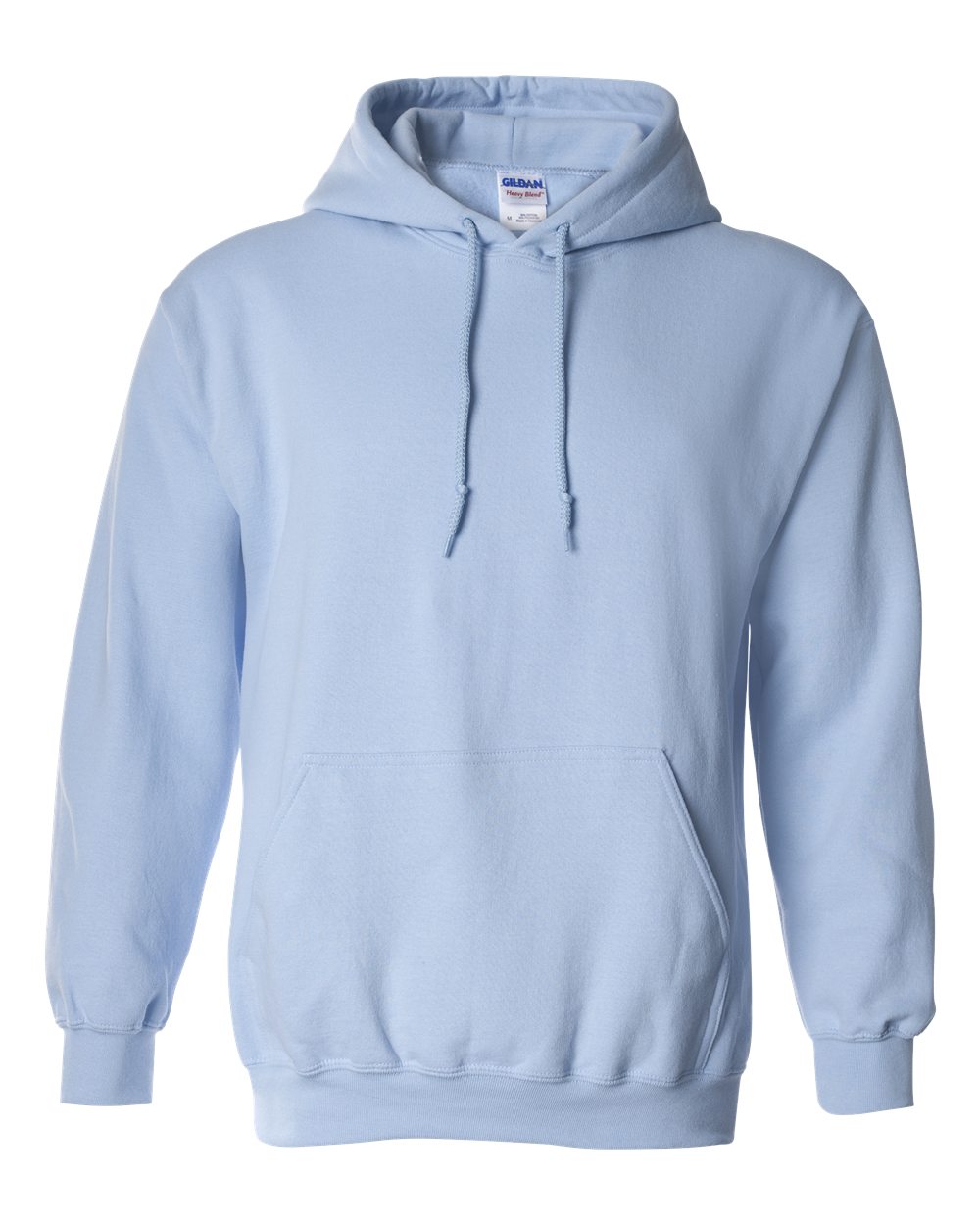 Gildan 18500 Unisex Heavy Blend™ Hooded Sweatshirt - Light Blue - Front View