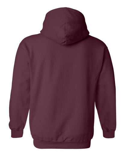 Gildan 18500 Unisex Heavy Blend™ Hooded Sweatshirt - Maroon - Back View