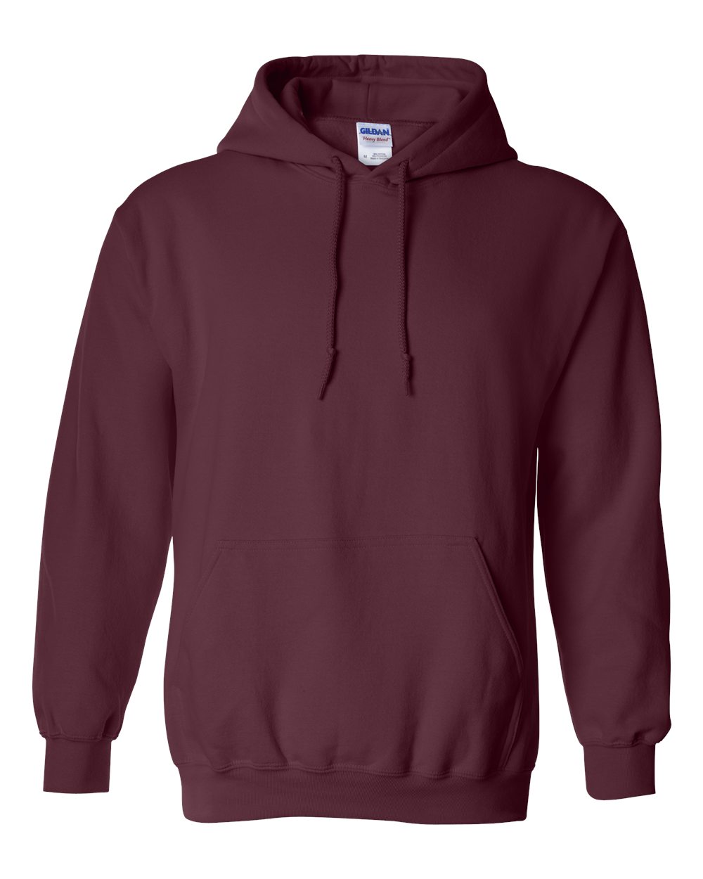 Gildan 18500 Unisex Heavy Blend™ Hooded Sweatshirt - Maroon - Front View