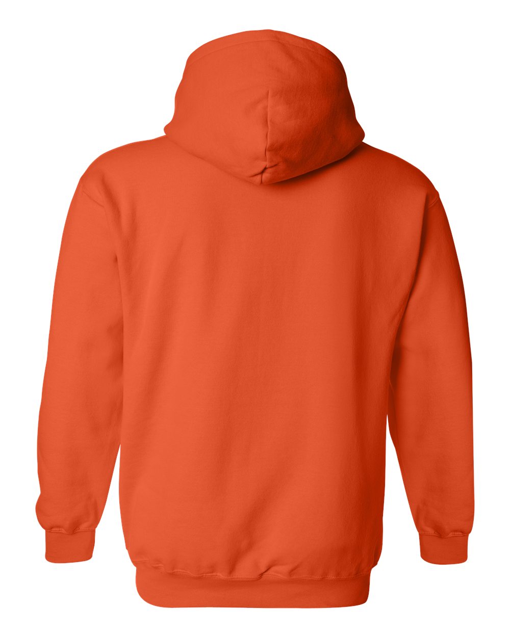 Gildan 18500 Unisex Heavy Blend™ Hooded Sweatshirt - Orange - Back View