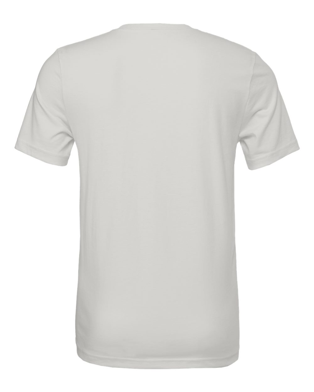 BELLA + CANVAS 3001 Jersey Tee - Silver - Back View