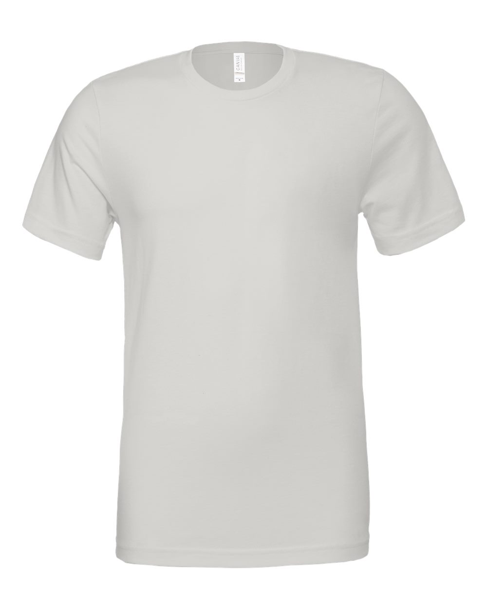 BELLA + CANVAS 3001 Jersey Tee - Silver - Front View