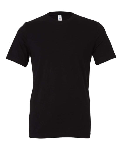 BELLA + CANVAS 3001 Jersey Tee - Black - Front View