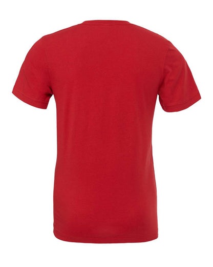 BELLA + CANVAS 3001 Jersey Tee - Canvas Red - Back View