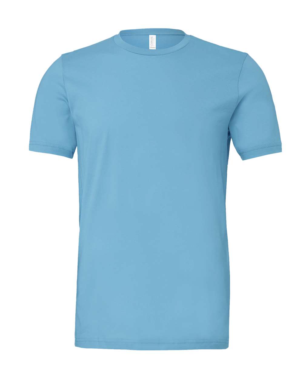 BELLA + CANVAS 3001 Jersey Tee - Ocean Blue - Front View