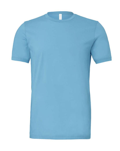 BELLA + CANVAS 3001 Jersey Tee - Ocean Blue - Front View