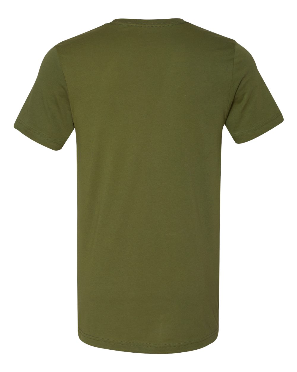 BELLA + CANVAS 3001 Jersey Tee - Olive - Back View