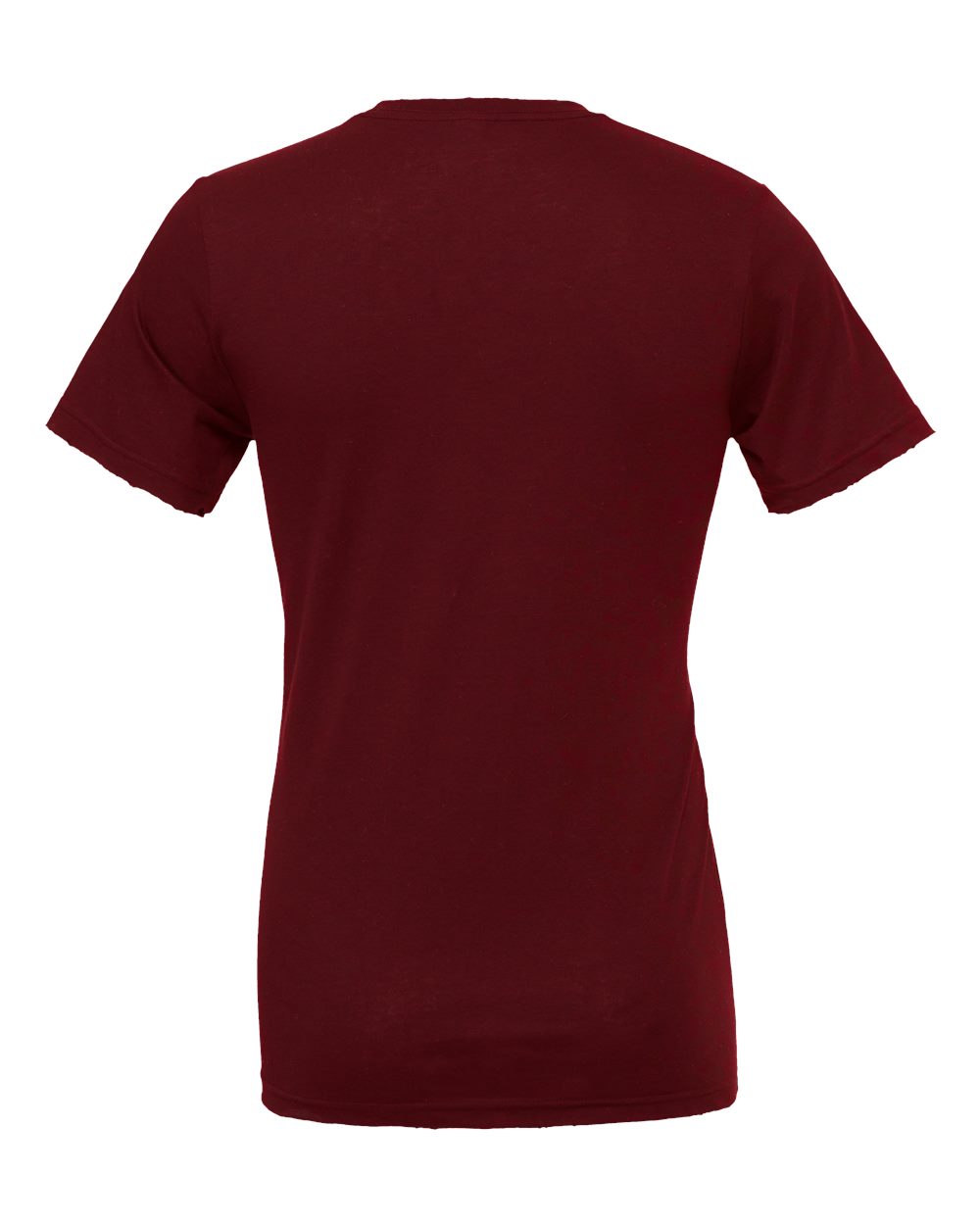 BELLA + CANVAS 3001 Jersey Tee - Maroon - Back View