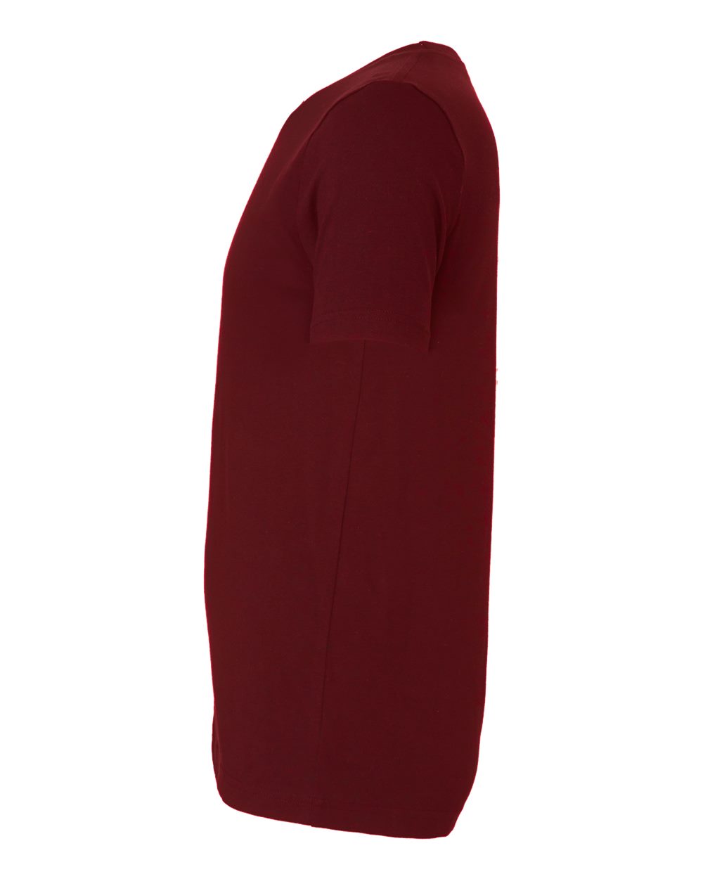 BELLA + CANVAS 3001 Jersey Tee - Maroon - Direct Side