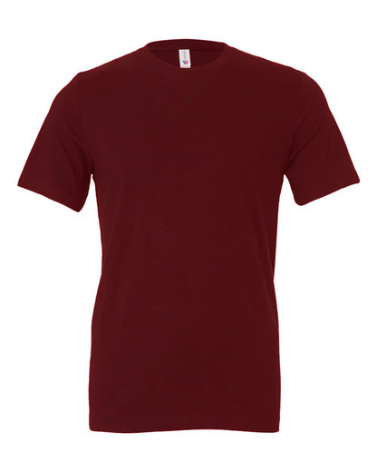 BELLA + CANVAS 3001 Jersey Tee - Maroon - Front View