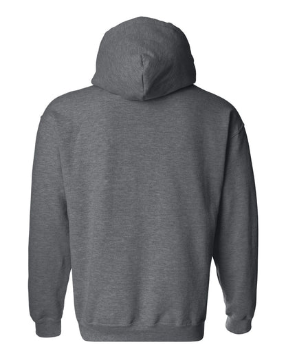 Gildan 18500 Unisex Heavy Blend™ Hooded Sweatshirt - Dark Heather - Back View