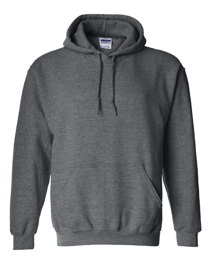 Gildan 18500 Unisex Heavy Blend™ Hooded Sweatshirt - Dark Heather - Front View