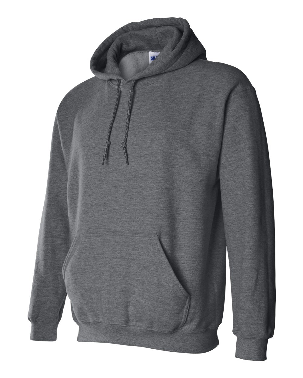Gildan 18500 Unisex Heavy Blend™ Hooded Sweatshirt - Dark Heather - Side View