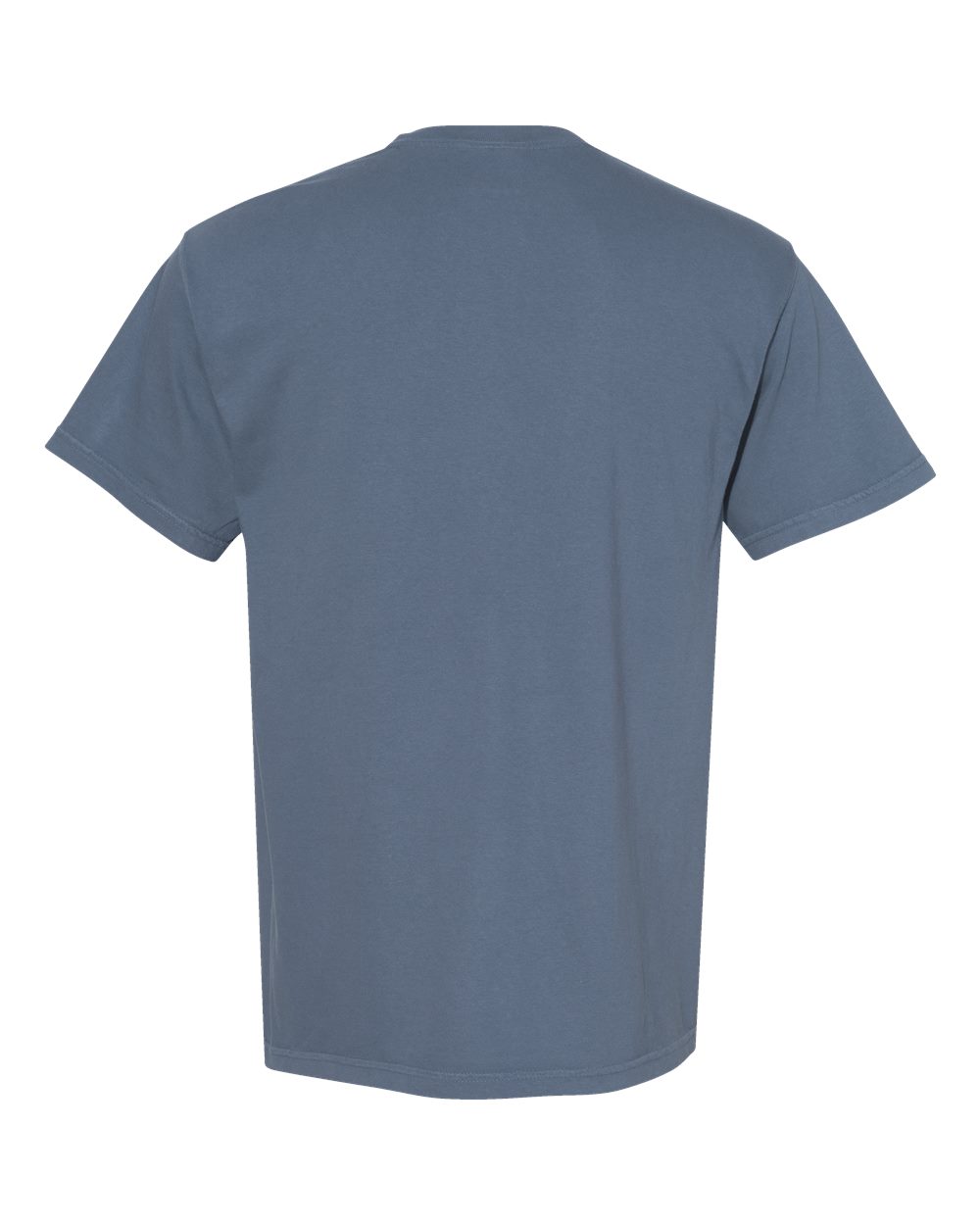 Comfort Colors 1717 Unisex Garment-Dyed Heavyweight T-Shirt - Blue Jean - Back View