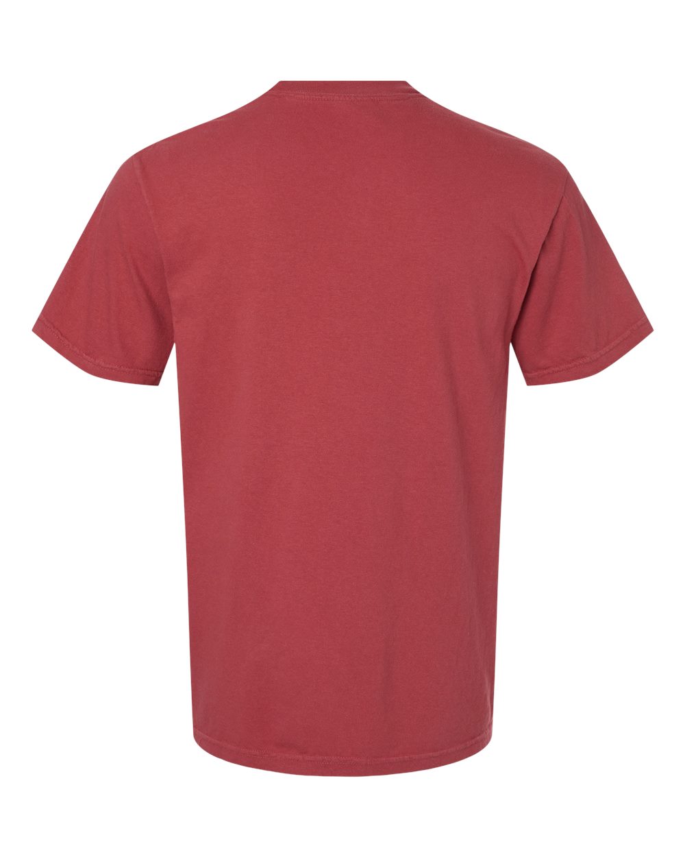 Comfort Colors 1717 Unisex Garment-Dyed Heavyweight T-Shirt - Chili - Back View