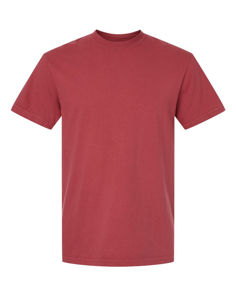 Comfort Colors 1717 Unisex Garment-Dyed Heavyweight T-Shirt - Chili - Front View
