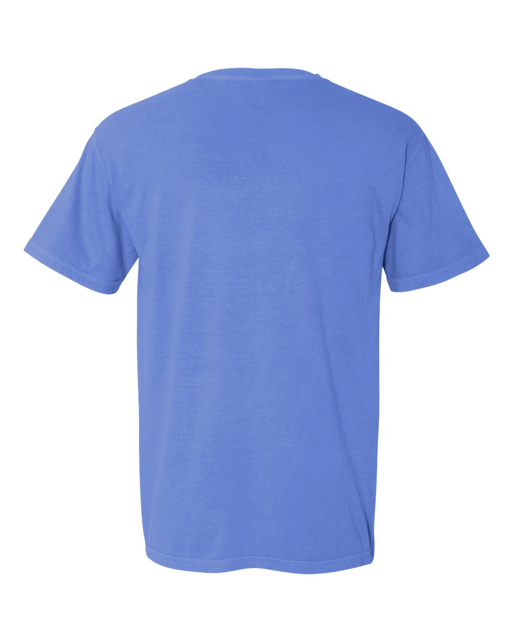 Comfort Colors 1717 Unisex Garment-Dyed Heavyweight T-Shirt - Flo Blue - Back View
