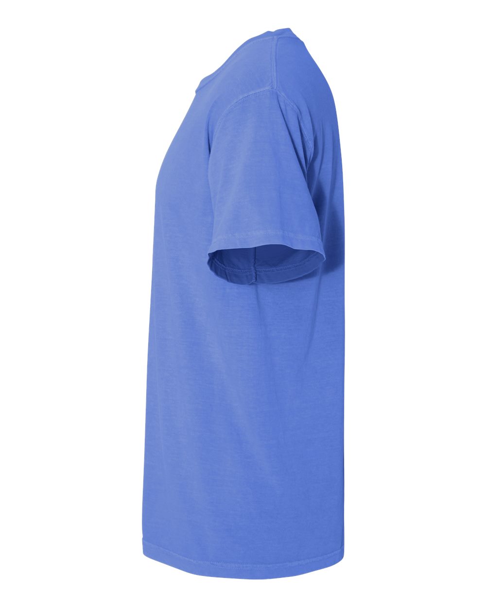 Comfort Colors 1717 Unisex Garment-Dyed Heavyweight T-Shirt - Flo Blue - Direct Side